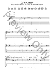 Such a Rush Guitar and Fretted sheet music cover